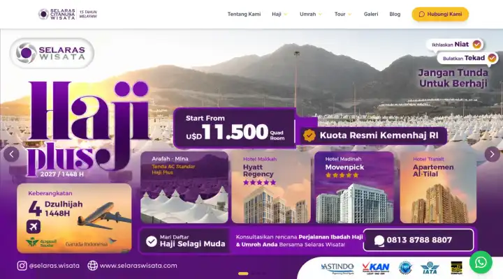 WordPress to Custom Web Migration | Selaras Wisata - CODELEKTIV