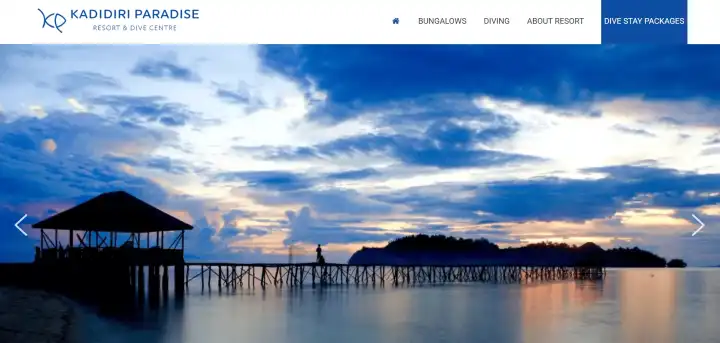 Redesign Website Resmi Kadidi Paradise Resort Togean dev by CODELEKTIV