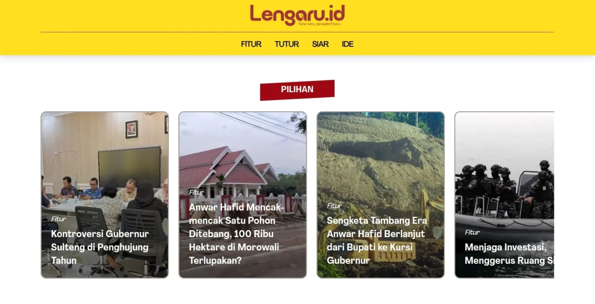 LENGARU.ID Online News Portal - Central Sulawesi Digital Information Media - CODELEKTIV